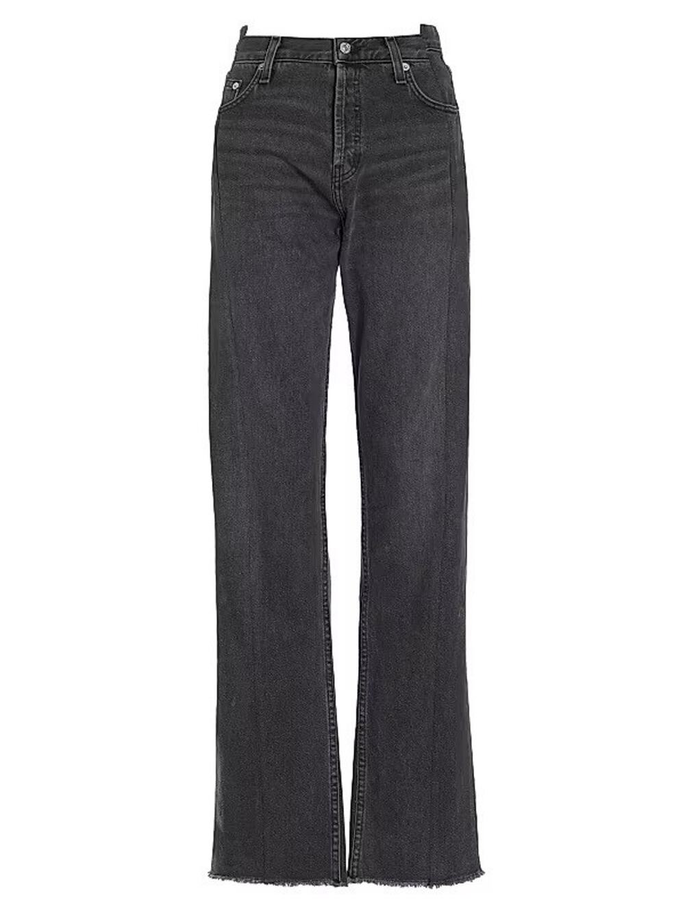 NWT EB Denim OG Replica Jean High Rise Straight Leg Jeans Black Cotton 31